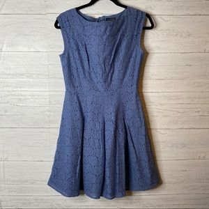 🌈 the limited fit and flair lace overlay dress